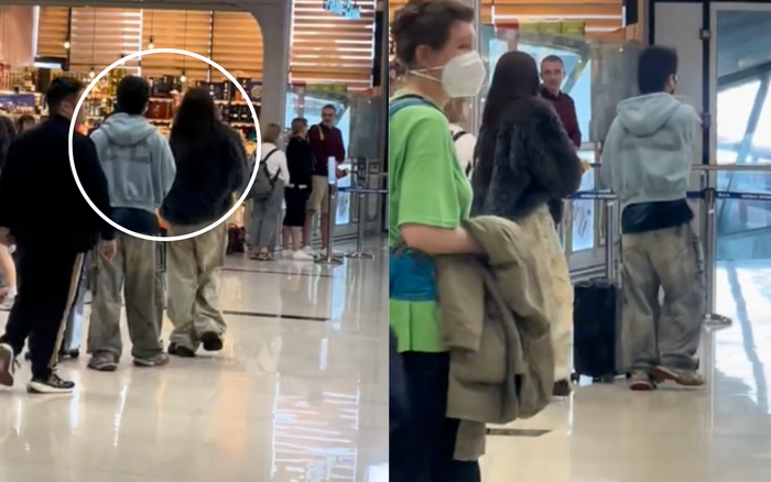 Cặp đôi Tăng Duy Tân - Bích Phương được cho là đã cùng nhau xuất hiện tại sân bay cách đây vài ngày trước. Ảnh: TikTok annhi261023