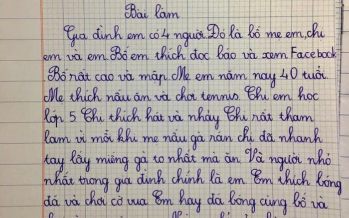 Bài văn tả các thành viên trong gia đình, đọc xong nhiều người thấy hình ảnh nhà mình ở đó Ảnh 2