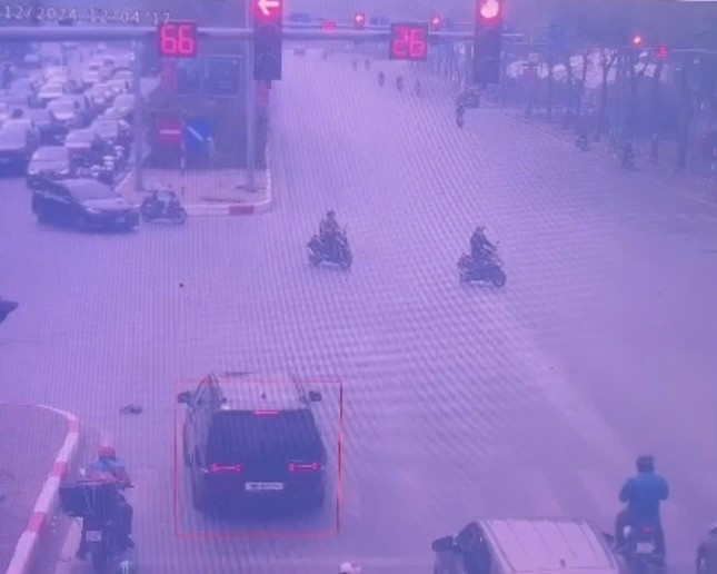 Phương tiện của anh Vượng được ghi nhận vượt đèn đỏ và đưa vào danh sách phạt nguội. Ảnh: báo Tiền Phong