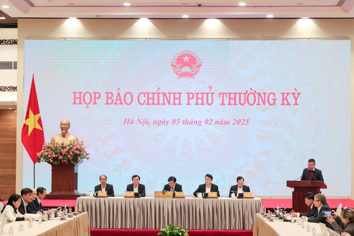 Họp báo Chính phủ thường kỳ tháng 1/2025.