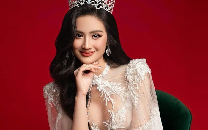 Hoa hậu Ý Nhi diện váy xuyên thấu, lấp ló 'gò bồng đảo' trong ảnh profile thi quốc tế Ảnh 2