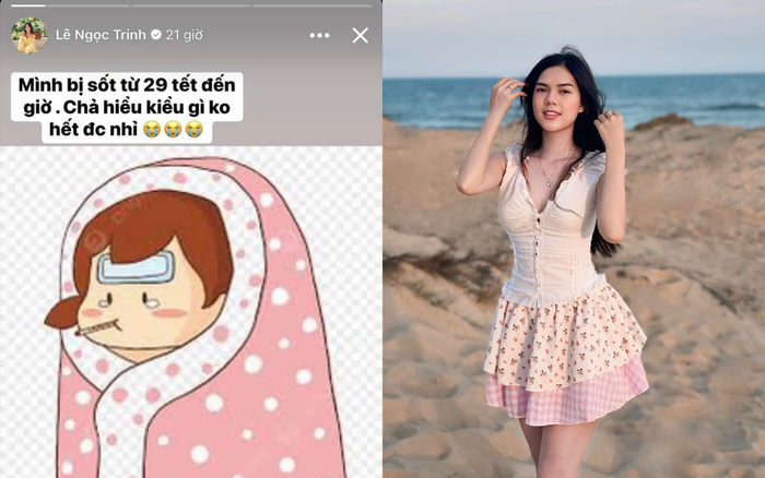 Ngọc Trinh chia sẻ về tình trạng sức khỏe hiện tại trên Facebook cá nhân - Ảnh: Chụp màn hình.