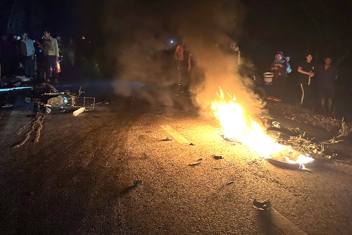 Hiện trường vụ tai nạn giao thông