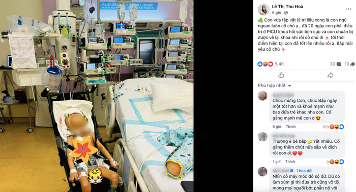 Nhiều người bày tỏ sự yêu thương dành cho bé Bắp. 