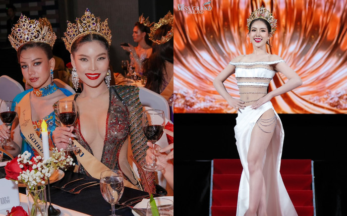 Thí sinh Hoa hậu lộ nội y, vướng loạt sự cố khi tham dự tiệc tối Ảnh 2