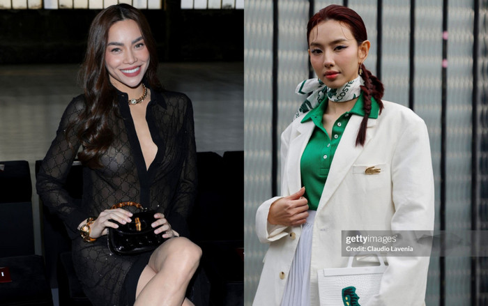 Khi Hoa hậu và 'Nữ hoàng giải trí' đọ style tại kinh đô thời trang Ảnh 2