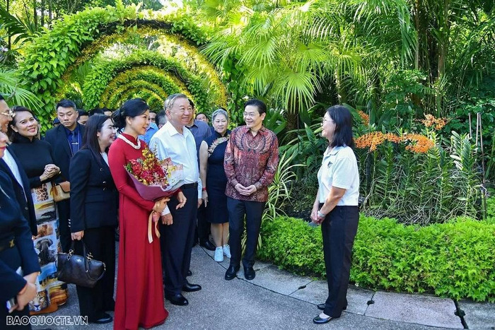 Lễ đặt tên cho hoa phong lan - nghi lễ ngoại giao đặc biệt Singapore dành cho Tổng Bí thư Tô Lâm Ảnh 4