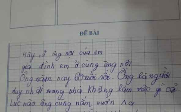 Bài văn tả ông nội chân thực từng milimet, ai đọc cũng phì cười Ảnh 2