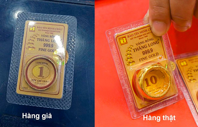 Hàng giả không khác gì vàng thật. Ảnh: Công an tỉnh Nghệ An