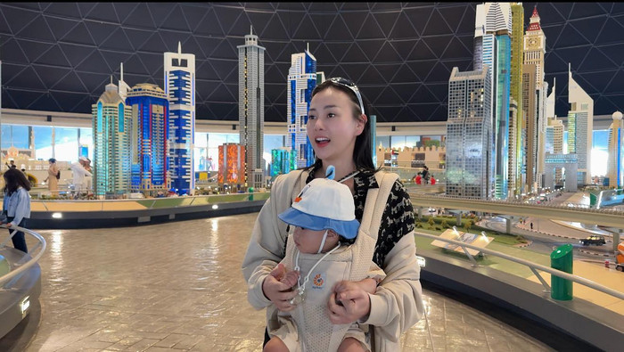 Phương Oanh thường đưa các con đi du lịch ở trong và ngoài nước. Ảnh: FBNV