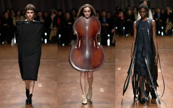 Khi đàn cello thành váy, quần tây thành đầm hở vai ở Paris Fashion Week Ảnh 2