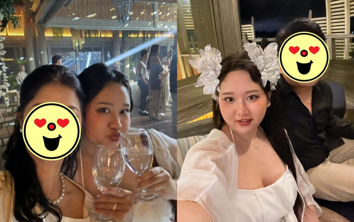 Trúc Anh xuất hiện trong đám cưới của Salim. (Ảnh Thread nhân vật)