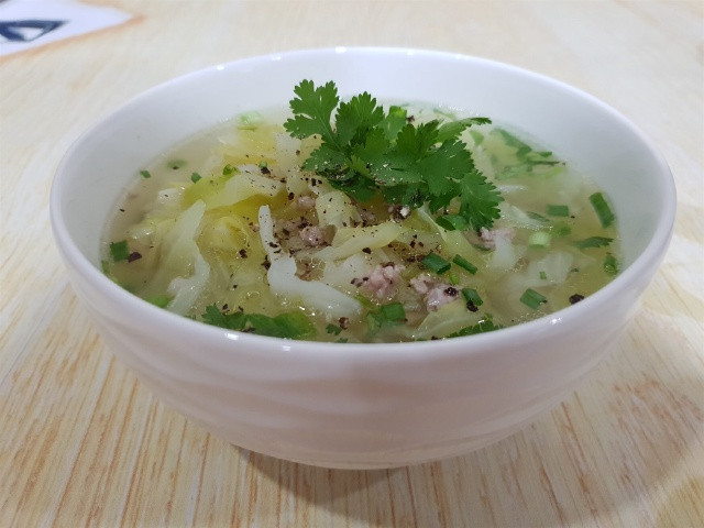 Canh cải thảo nấu thịt bằm. (Ảnh minh họa từ Internet)