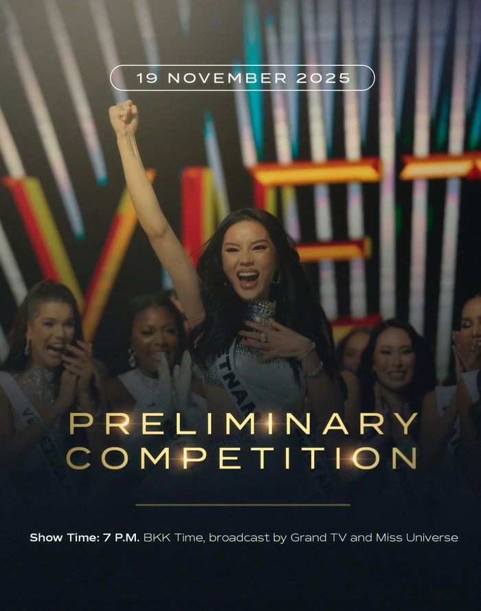 Hoa hậu Kỳ Duyên xuất hiện trên một tấm poster của mùa giải Miss Universe 2025. (Ảnh: Miss Universe)