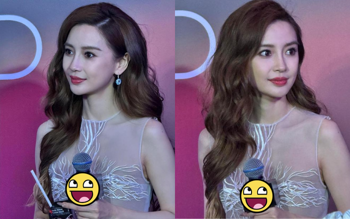 Angelababy lộ rõ biểu cảm thiếu tự nhiên khi đi dự một sự kiện mới tổ chức cách đây vài ngày trước. Ảnh: Sưu tầm