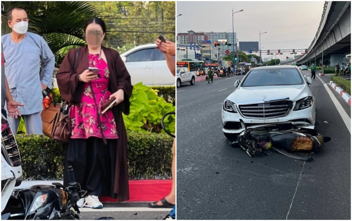 Bà N. là người điều khiển ô tô Mercedes gây tai nạn.