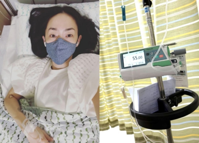 Xót xa hình ảnh nữ ca sĩ nhập viện, chiến đấu với chứng liệt thần kinh Ảnh 2