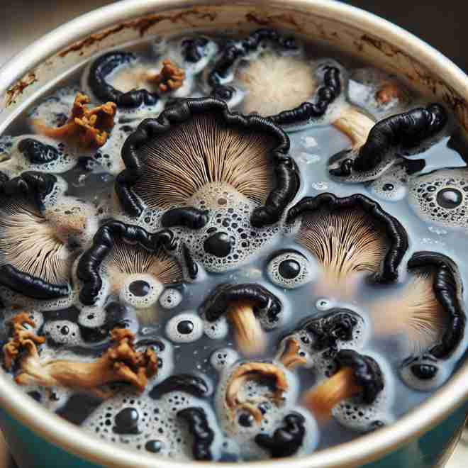 Mộc nhĩ khi bị ngâm quá lâu trong môi trường ẩm ướt sẽ trở thành nơi lý tưởng cho vi khuẩn phát triển.