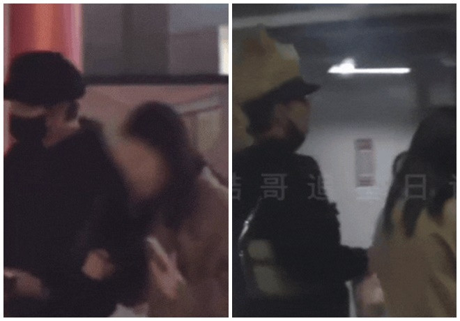 Hình ảnh Trịnh Nghiệp Thành hẹn hò gái lạ lan truyền trên MXH. (Ảnh Weibo)