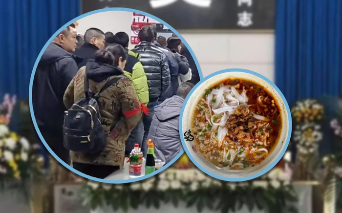 Bát mì ở nhà tang lễ nấu từ nguyên liệu đặc biệt, khách tới xếp hàng đợi ăn Ảnh 2