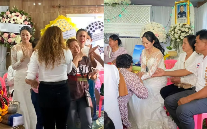 Cô dâu khóc nghẹn khi tổ chức đám tang cho chú rể trong chính ngày cưới Ảnh 2