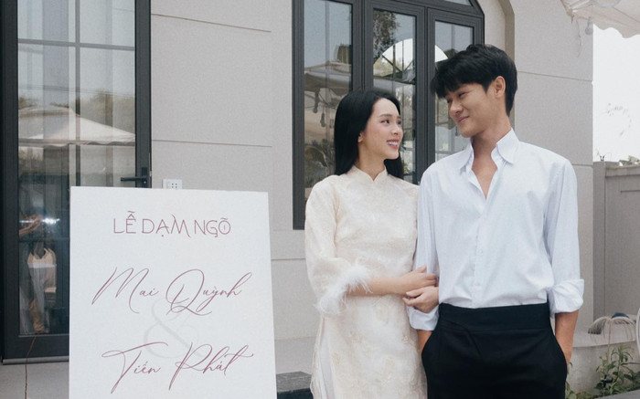 Quỳnh Lương - Tiến Phát đẹp đôi trong lễ dạm ngõ Ảnh 2