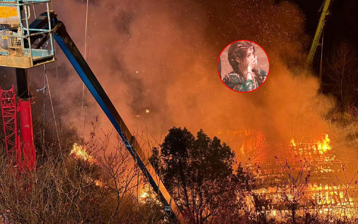 Phim trường cháy lớn, nữ diễn viên xinh đẹp may mắn thoát chết Ảnh 2