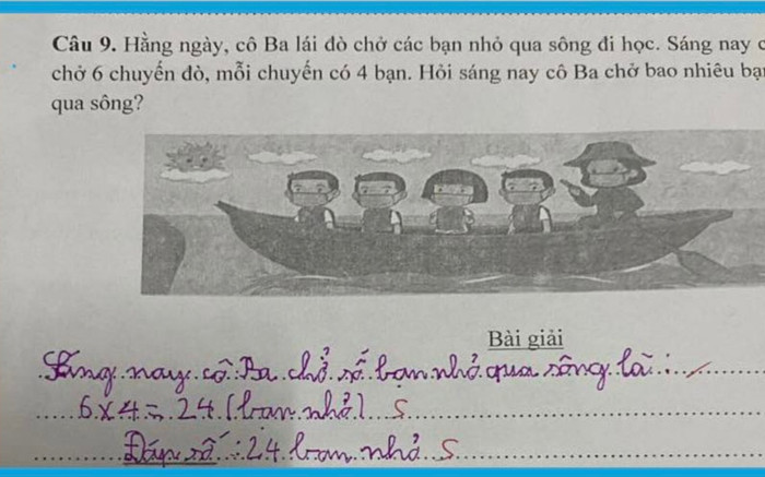 Bài toán '6 x 4 = 24' bị chấm sai nhưng nhiều người lại đồng tình với giáo viên Ảnh 2
