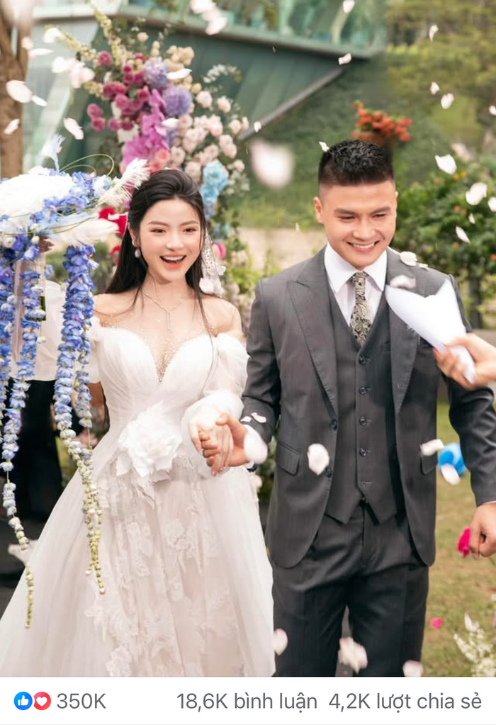 Quang Hải tạo “sóng” trên mạng xã hội với tấm ảnh thu về hơn 350 nghìn like. Ảnh: Nguyễn Quang Hải