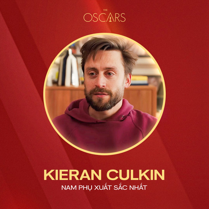 Kieran Culkin đã chiến thắng với vai diễn trong A Real Pain ở hạng mục Nam diễn viên phụ xuất sắc. Ảnh: X