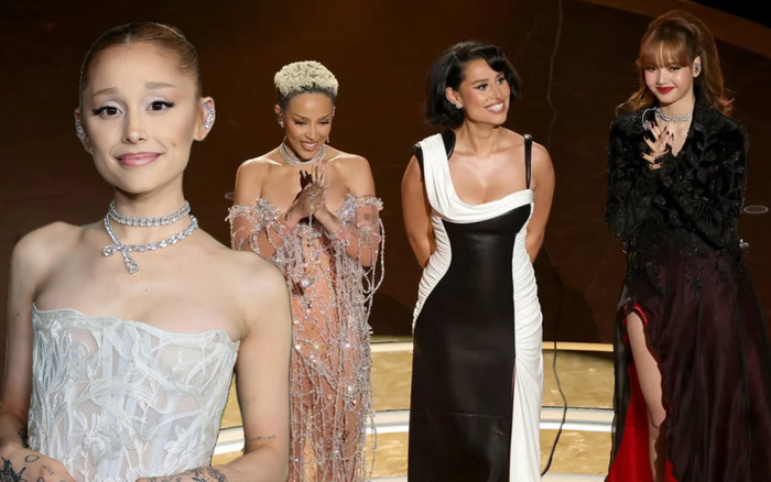Ariana Grande phản ứng ra sao trước màn trình diễn của Lisa tại Oscar 2025? Ảnh 2