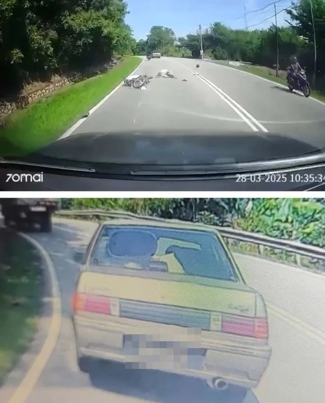 Nam diễn viên chia sẻ camera ghi lại vụ việc. (Ảnh FBNV)