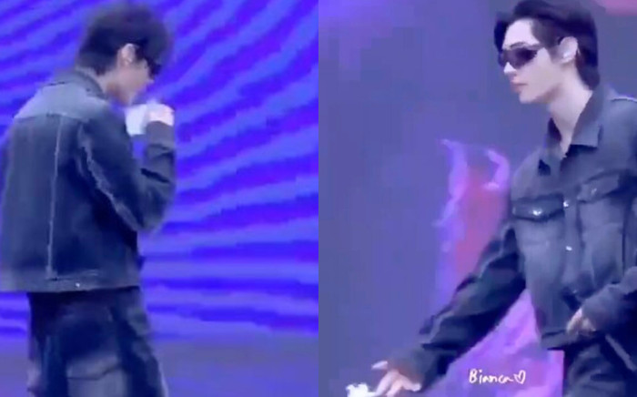 Nam ca sĩ bị chỉ trích 'mất vệ sinh' trên sân khấu Ảnh 2