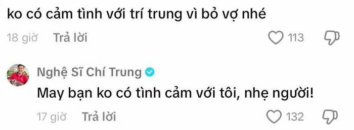 Bị mỉa mai bỏ vợ, NSƯT Chí Trung phản ứng gây chú ý Ảnh 2