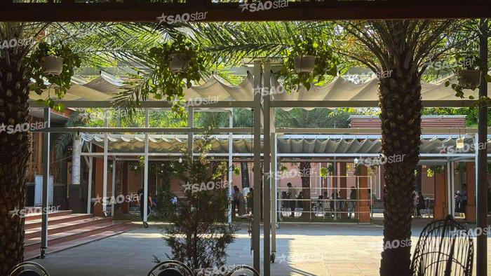 Khung cảnh đầu tiên tại tang lễ của diễn viên Quý Bình vào chiều 6/3. (Ảnh: Team Giải trí)