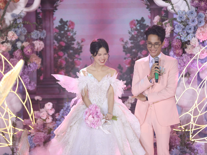 Trước khi chia tay, đám cưới của Tizi và Đích Lép từng là chủ đề được cư dân mạng bàn tán vô cùng sôi nổi. Ảnh: Sưu tầm