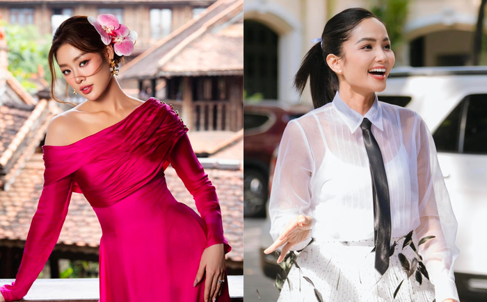 Khánh Vân và H'Hen Niê đều khá thoải mái trong việc công khai chuyện tình cảm. (Ảnh: FBNV)