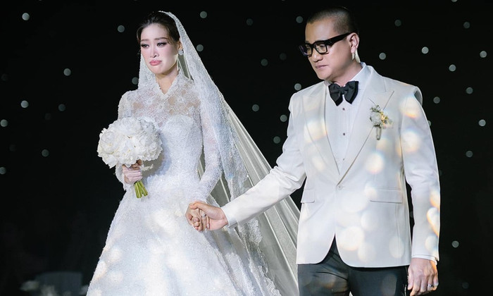 Khánh Vân và Nguyễn Long kết hôn vào thời điểm tháng 12/2024. (Ảnh tổng hợp)