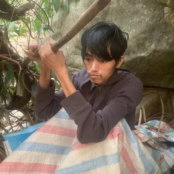 Vũ Văn Việt tại thời điểm bị bắt giữ.