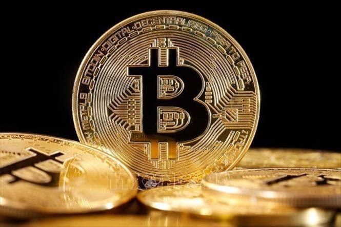 Đồng tiền điện tử bitcoin. Ảnh: Getty Images/TTXVN