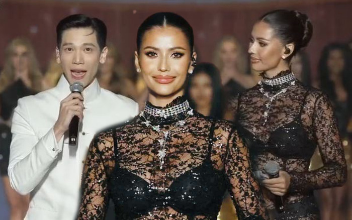 Chung kết Miss Global: Fan 'hú hồn' với trang phục siêu thảm họa của MC Ảnh 2