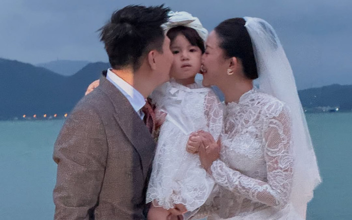 Hôn lễ Salim và chồng thiếu gia: Bé Pam chiếm spotlight vì 1 khoảnh khắc Ảnh 2