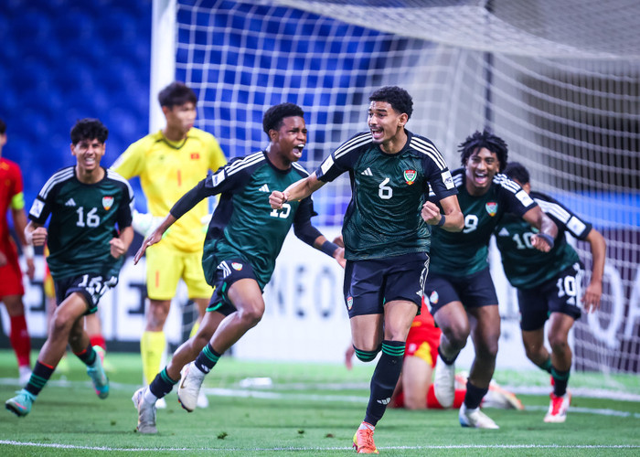 Bàn gỡ hòa 1-1 giúp UAE loại U17 Việt Nam và có vé dự World Cup. Ảnh: AFC