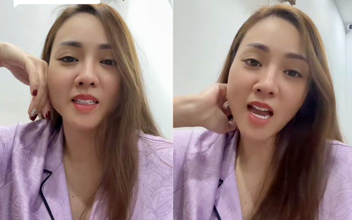 Showbiz 24h: Vợ Công Lý thể hiện sự từ tốn, khéo léo khi làm video nói rõ chuyện không đeo nhẫn cưới. Ảnh: TikTok Nhân vật