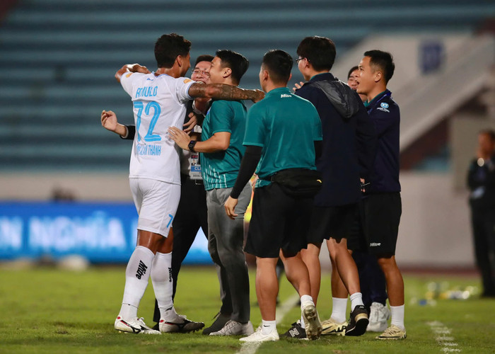 Nam Định FC chỉ có một điểm trước TP.HCM. Ảnh: CLB Nam Định
