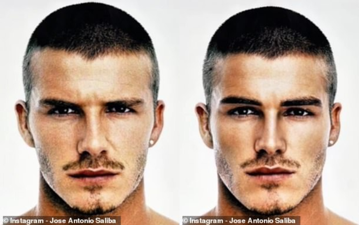 Gương mặt Beckham 'chuẩn tỉ lệ vàng' qua bàn tay AI gây thất vọng Ảnh 2