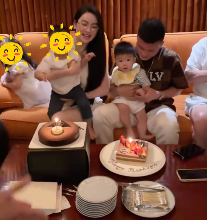 Quang Hải diện đồ sang chảnh, toát lên 'mùi tiền' trong tiệc sinh nhật lần thứ 28. (Ảnh chụp màn hình)