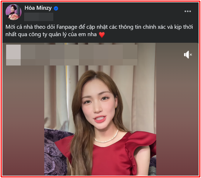 Động thái của Hòa Minzy sau khi bị mạo danh tên tuổi Ảnh 1
