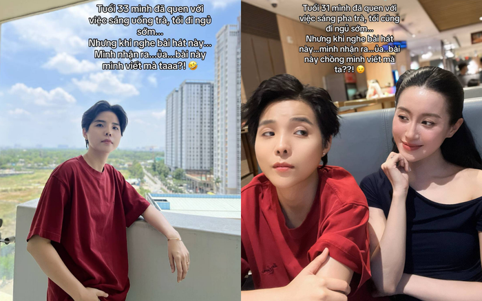 Bức ảnh 'đánh dấu chủ quyền' của bạn đời với Vũ Cát Tường. (Ảnh: FBNV)