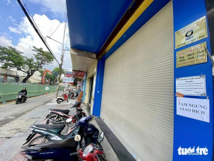 Cửa hàng vàng SJC ở 193 Hùng Vương (Đà Nẵng). Ảnh: Tuổi Trẻ Online 